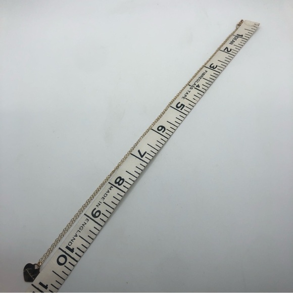 Vtg 14k Gold Filled Cursive F*** Swear / Curse Word Heart Necklace 21” + .5” - Picture 6 of 7